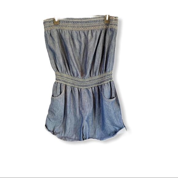 Lime Chili Strapless Shorts Romper‎ - Picture 9 of 9